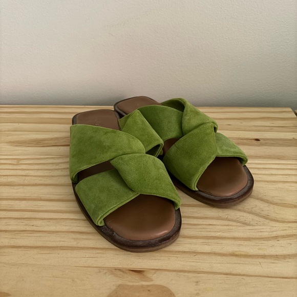 Maguire Shoes - Maguire green suede sandals